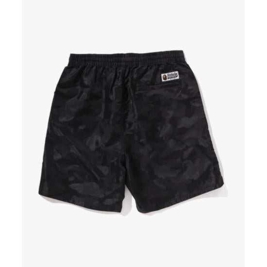 BAPE Black Cotton Logo Short Pants 001SPL301310 MBLK