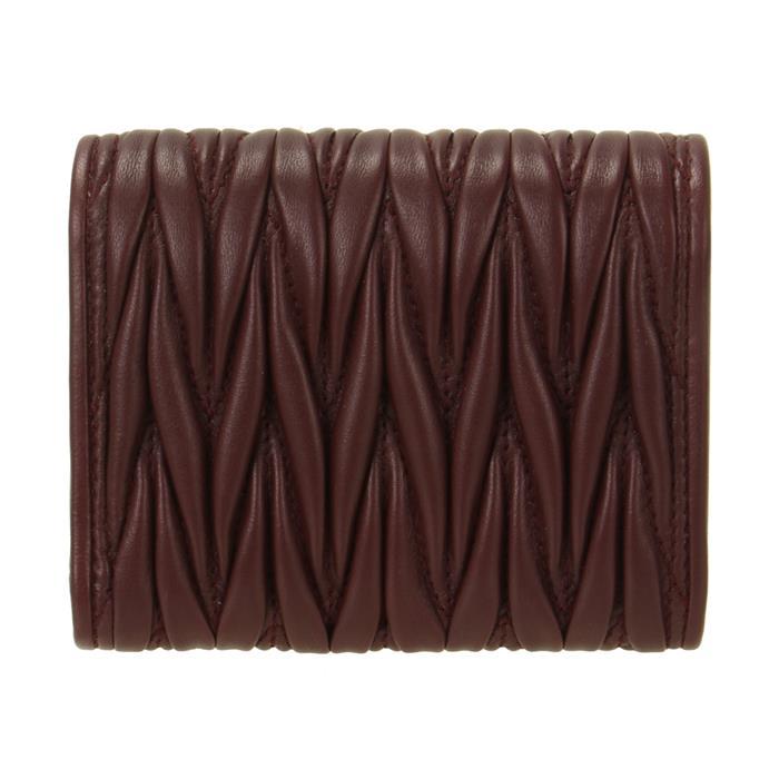 Miu Miu Women's Matelasse Nappa Leather Small Compact Wallet