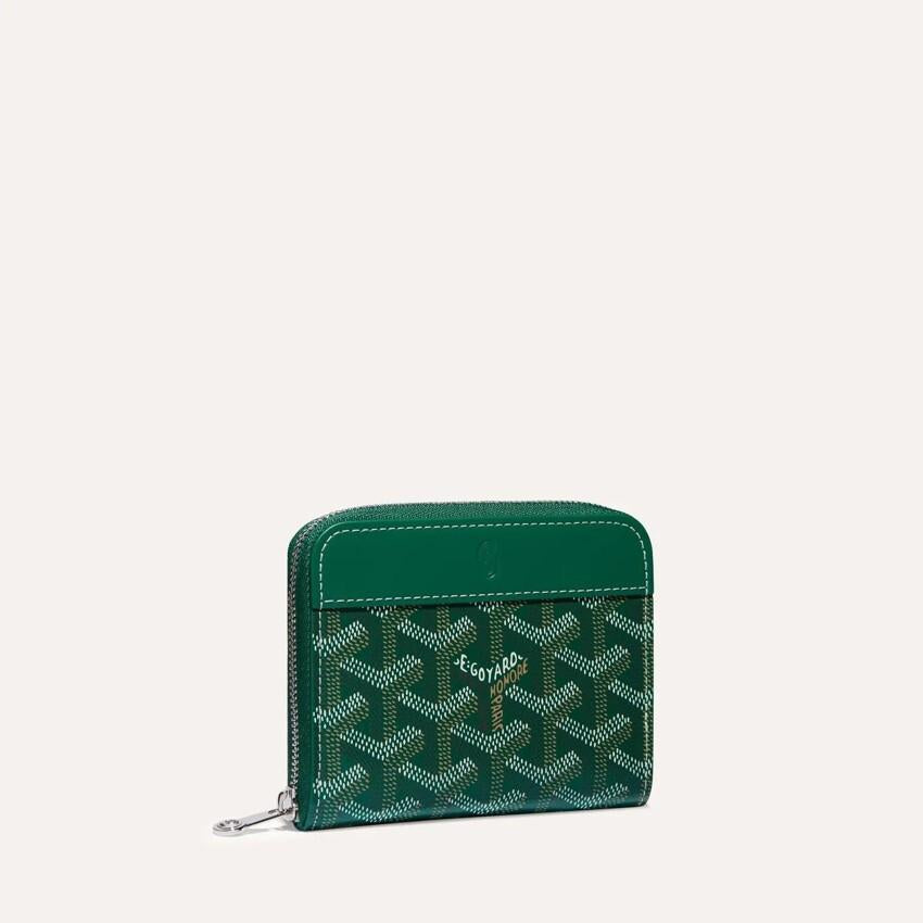 GOYARD Green Matignon PM Women’s Card Holder Wallet