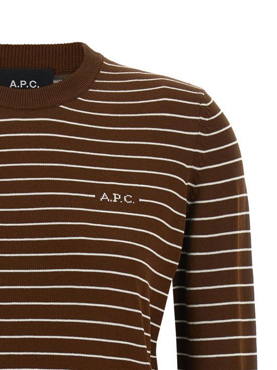 A.P.C. Brown Wool Crewneck Sweater
