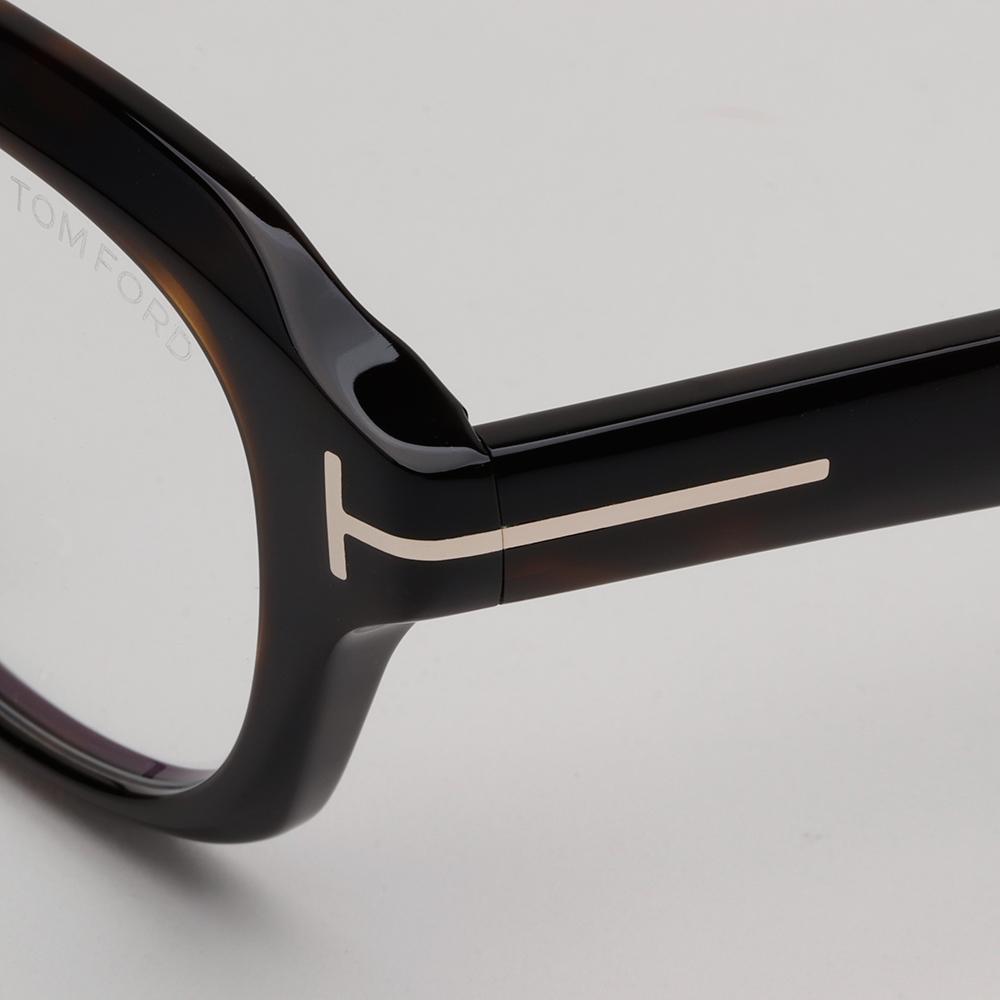TOM FORD Blue Light Blocking Thick Tortoise Horn-Rim Asian Fit Glas TF6005DB 052