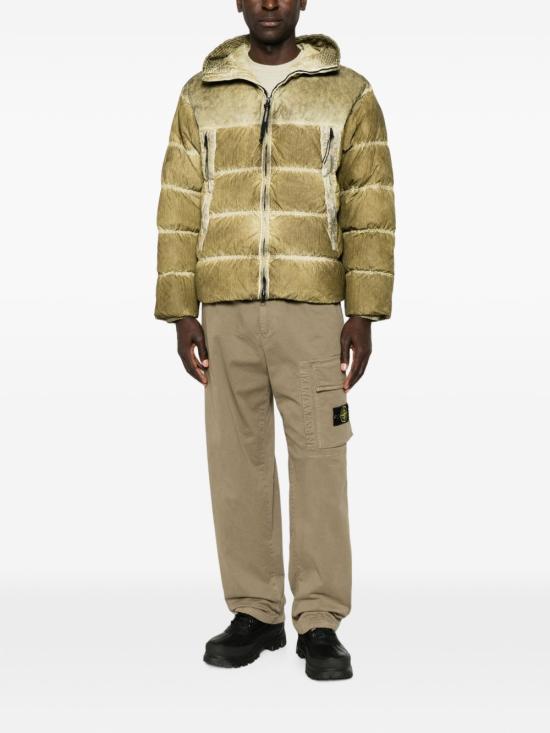 CP Company Kaki Leather Jacket Men’s R20 Re Color Style