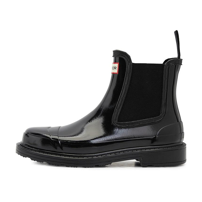 HUNTER Women’s Commando Chelsea Gloss Rain Boots WFS1018RGL BLK