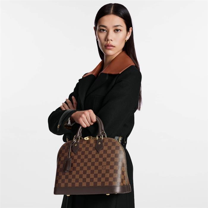 Louis Vuitton Damier Ebene Alma PM Women’s Tote Bag