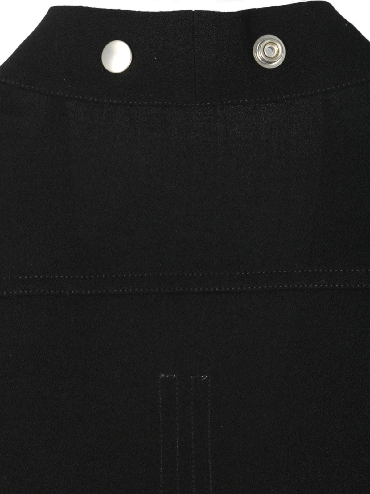 Rick Owens Wool Sable Larry Fogpocket Long Sleeve Shirt Black