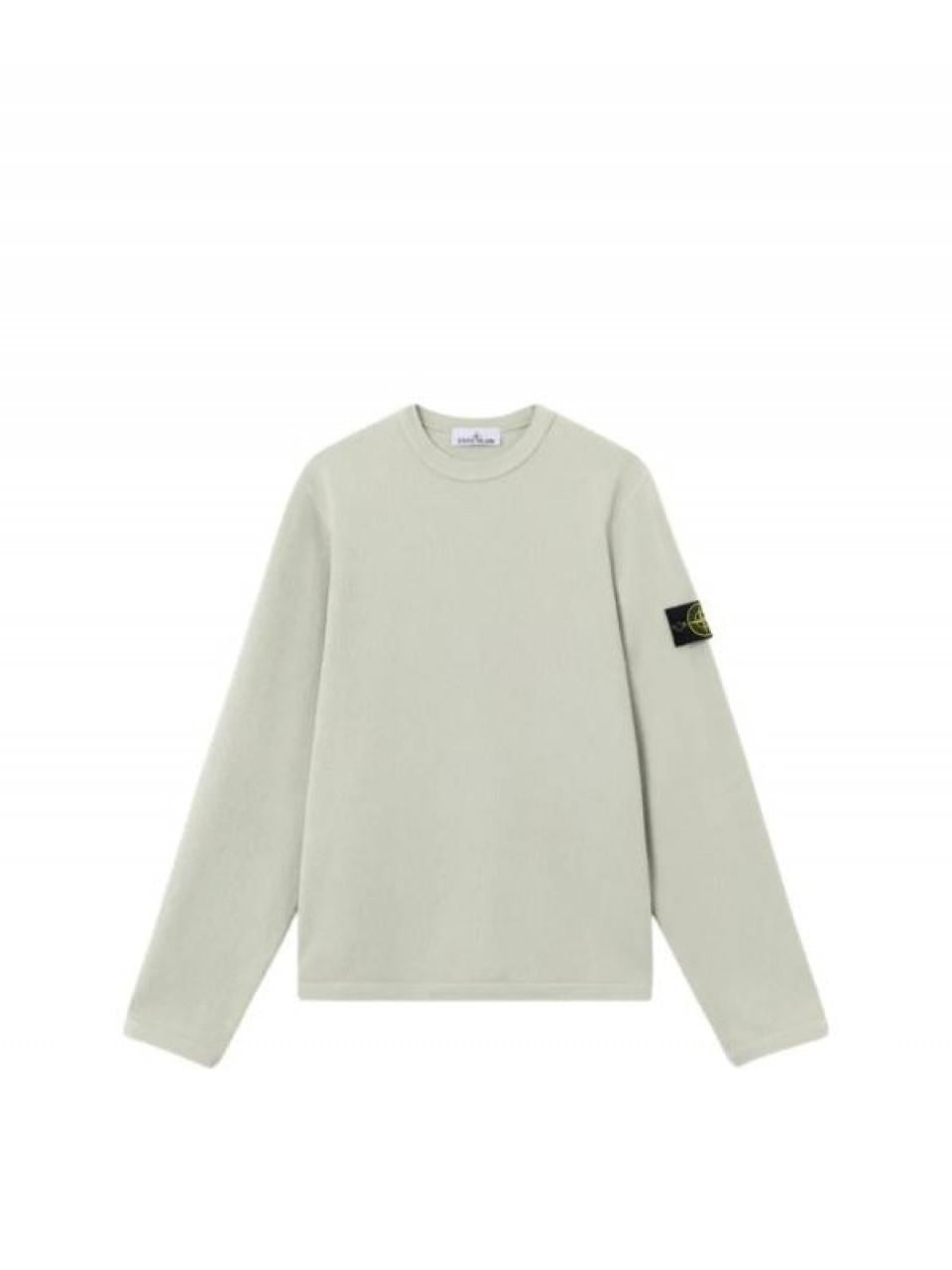 STONE ISLAND Mesh Stitch Organic Cotton Fleece T-Shirt