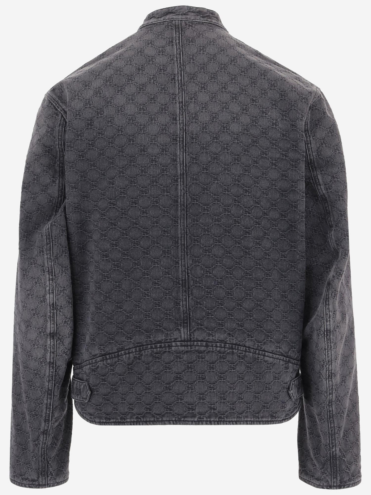 GUCCI Black Wool Blend Zip-Up Jacket