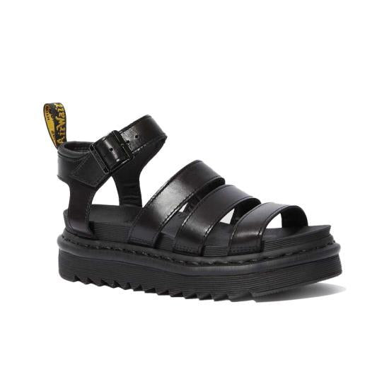 Dr.Martens Leather Sandals Women’s Black Slide Sandals 24191001 DOM