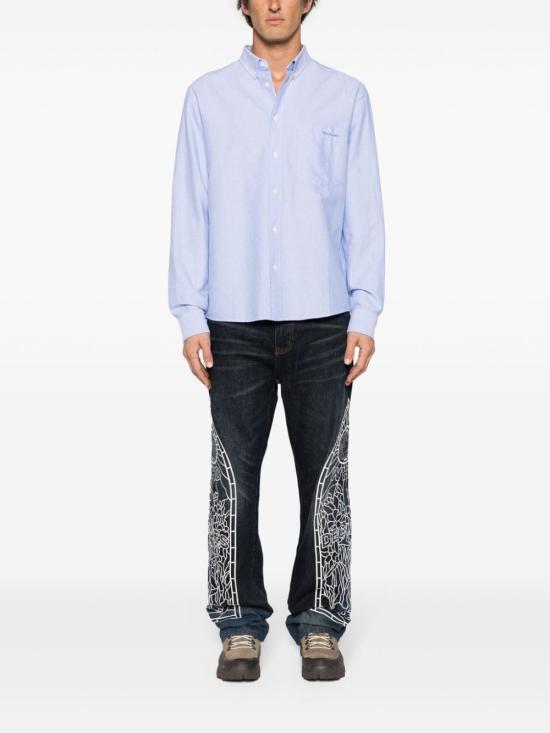 Isabel Marant Men’s Long-Sleeve Shirt White Cotton Button CH0041HAB1I14H30FB DOM