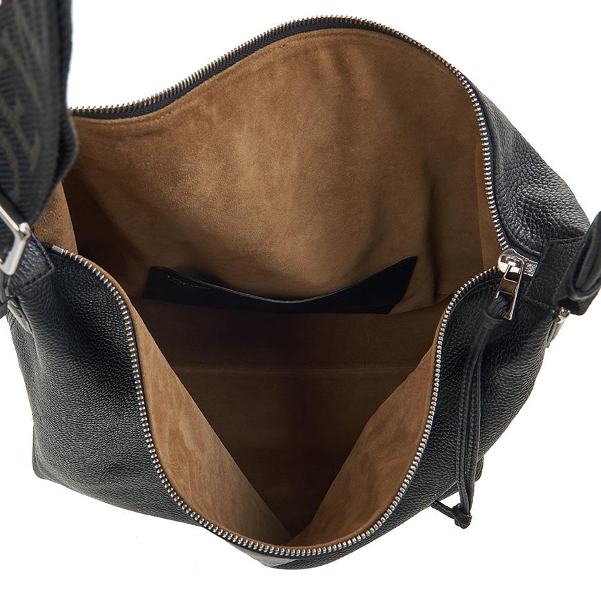 LOEWE Women’s Cubi Crossbody Bag Black Leather
