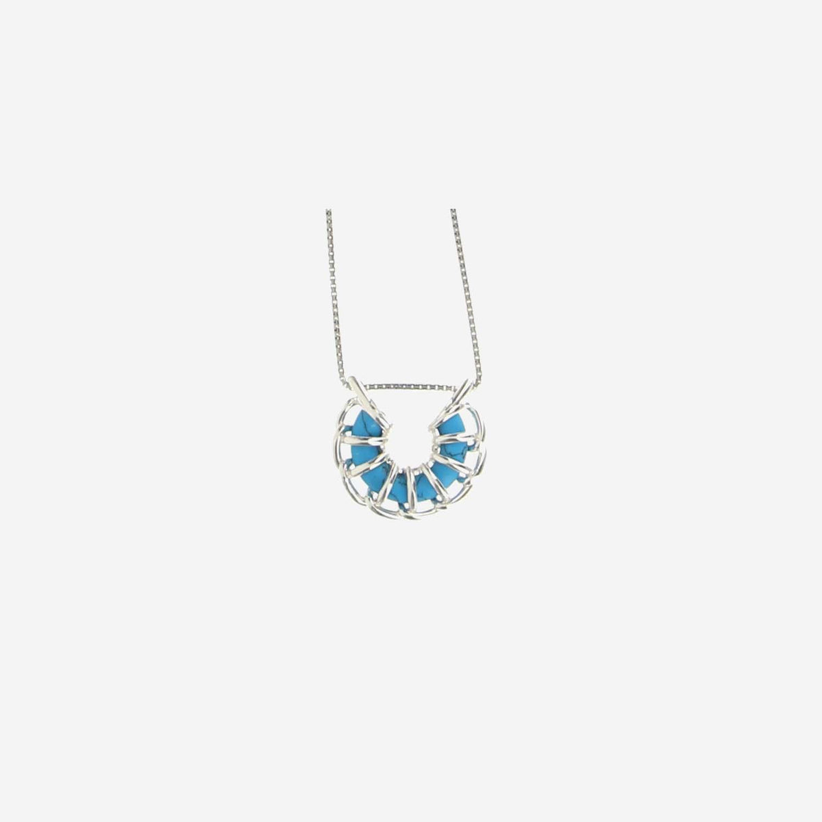 Bottega Veneta Silver-Tone Pendant Necklace