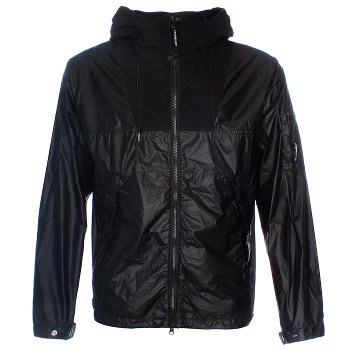 CP Company Hooded Mixed Lens Jacket Black Men’s Outerwear