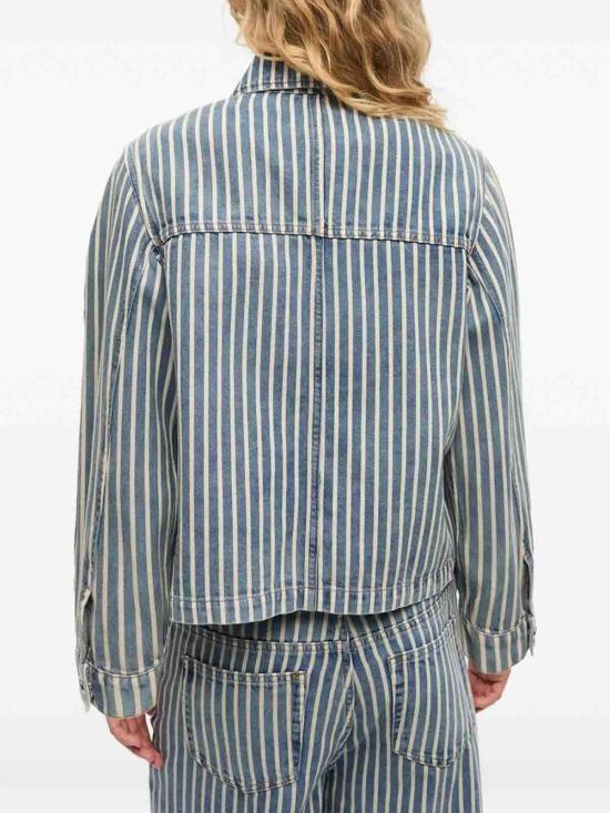 GANNI Denim Jacket Women’s Casual Outerwear J1745326 SOFT CHAMBRAY DOM
