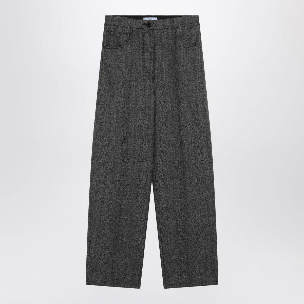 PRADA Black Wool Classic Trousers