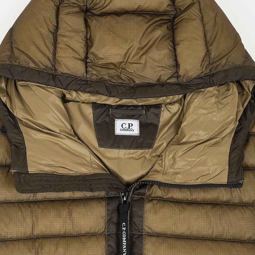 CP Company Men’s DD Shell Hooded Lens Down Puffer Jacket Green