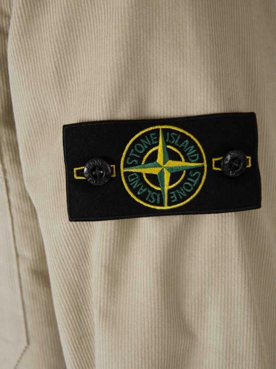 STONE ISLAND Long Sleeve Shirt Men’s Casual Button- 1200042 S0144 V0095 SAND DOM