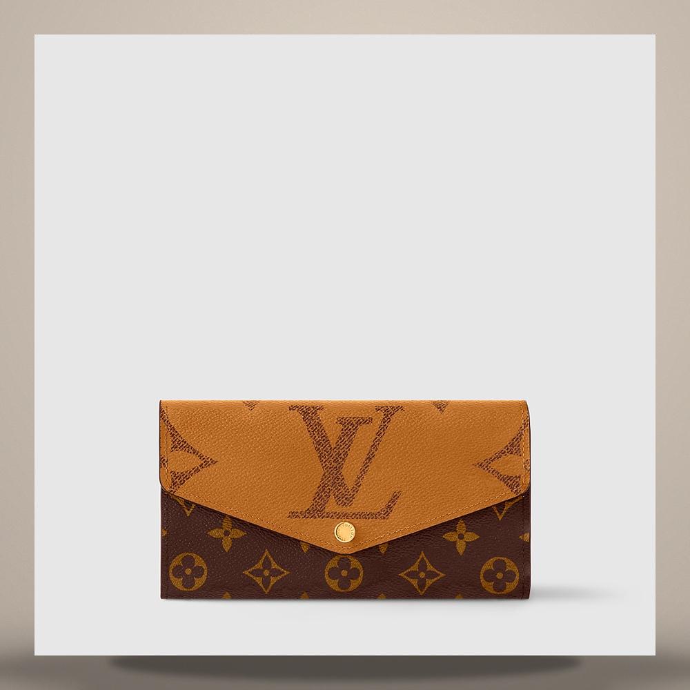 Louis Vuitton Monogram and Monogram Reverse Coated Canvas Sarah Wallet M96947