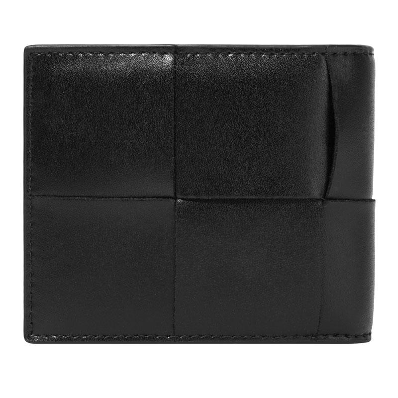 Bottega Veneta Cassette Black Leather Bifold Wallet Unisex
