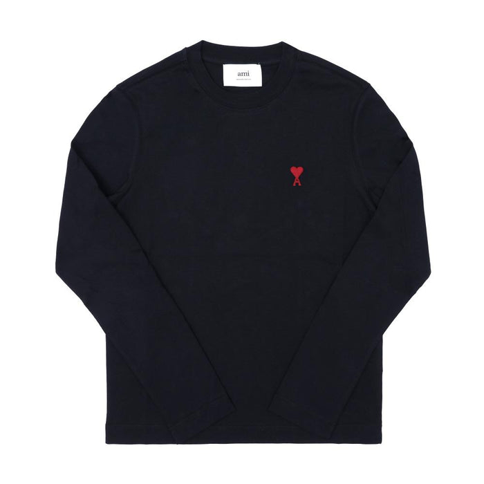 AMI Small Heart Logo Long Sleeve T-Shirt Unisex BFUTS235 724 001