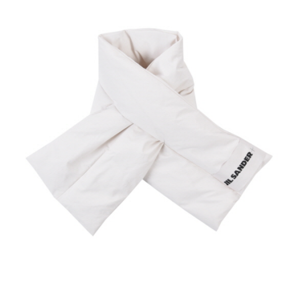 JIL SANDER Logo Padded Down Scarf White J40TE0002J70008102