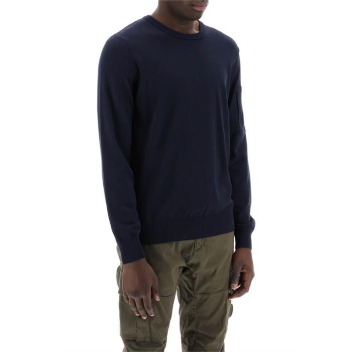 CP Company Crepe Knit Navy T-Shirt 16CMKN109A