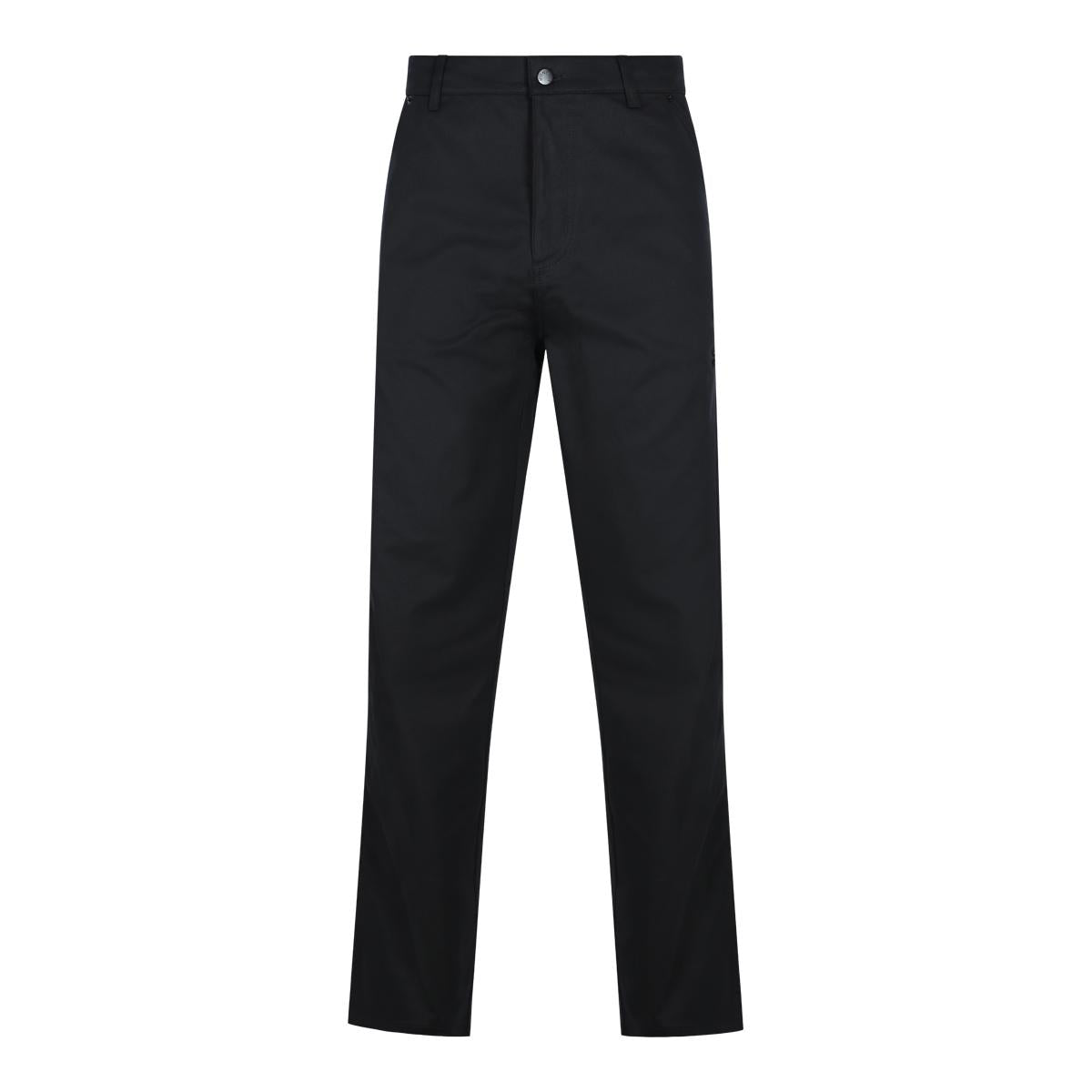 Moncler Black Wool Blend Tailored Suit Pants