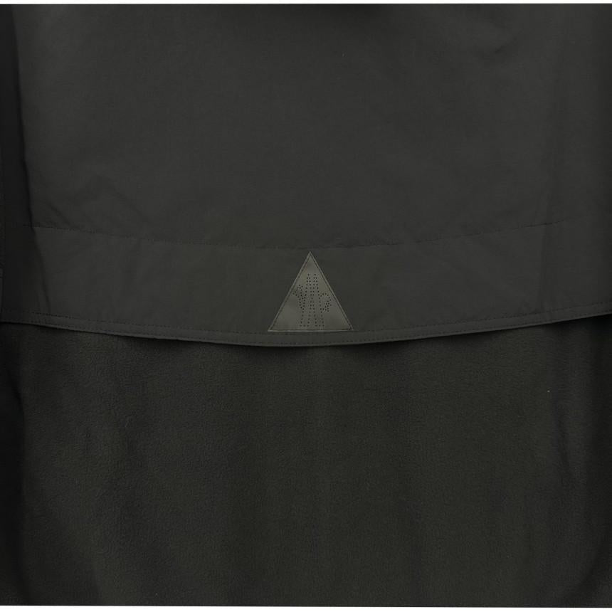 Moncler Grenoble Fleece Maglia Hooded Zip Jacket Black Men