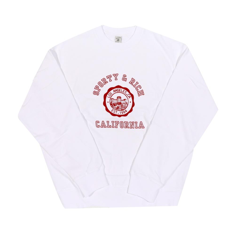 SPORTY&RICH White Unisex Sweatshirt ST071606508 WH01