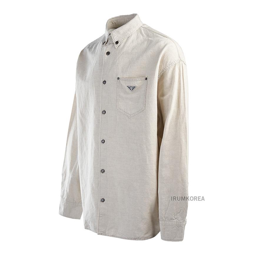 PRADA Men’s Blend Long-Sleeve Shirt GEC105 14J2 F0ABR