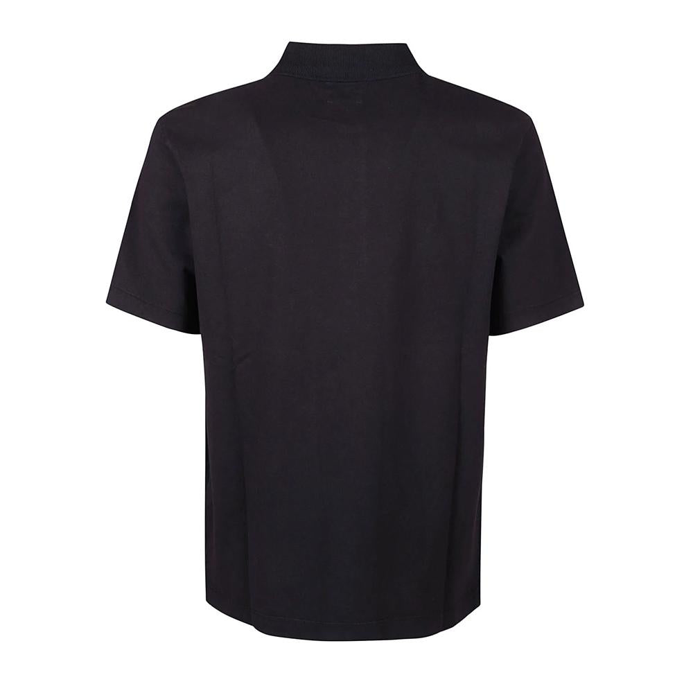 CP Company Logo Embroidered Polo T-Shirt Navy Men