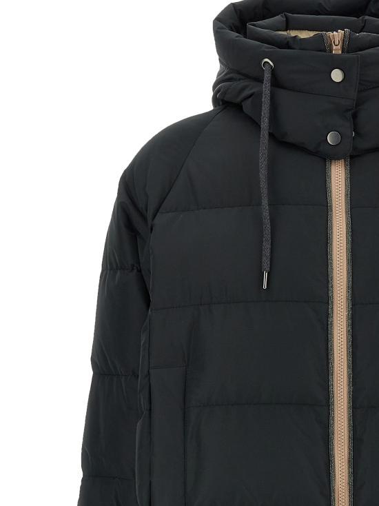 Brunello Cucinelli Black Down Puffer Jacket for Men