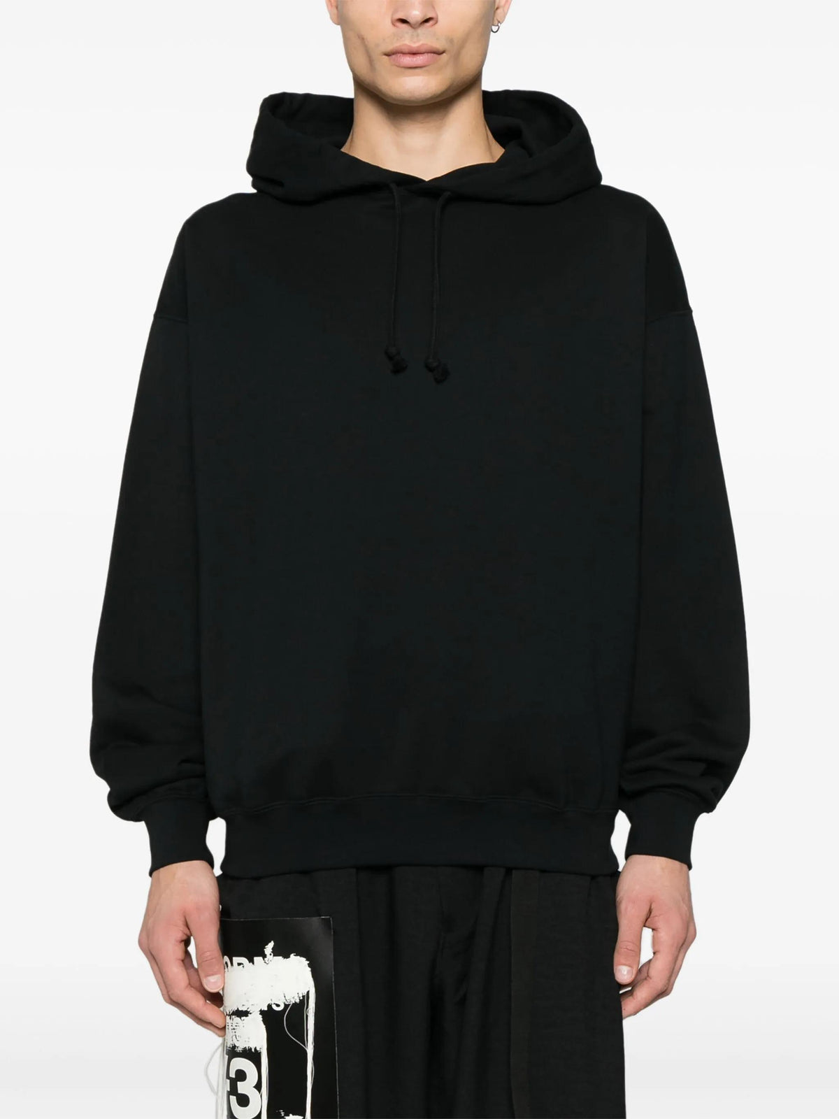 Y-3 Black Graphic Hoodie Unisex Top JN4882