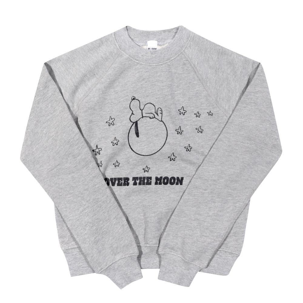 RE/DONE Classic Snoopy Moon Graphic Sweatshirt for Women 356 08WCGC001