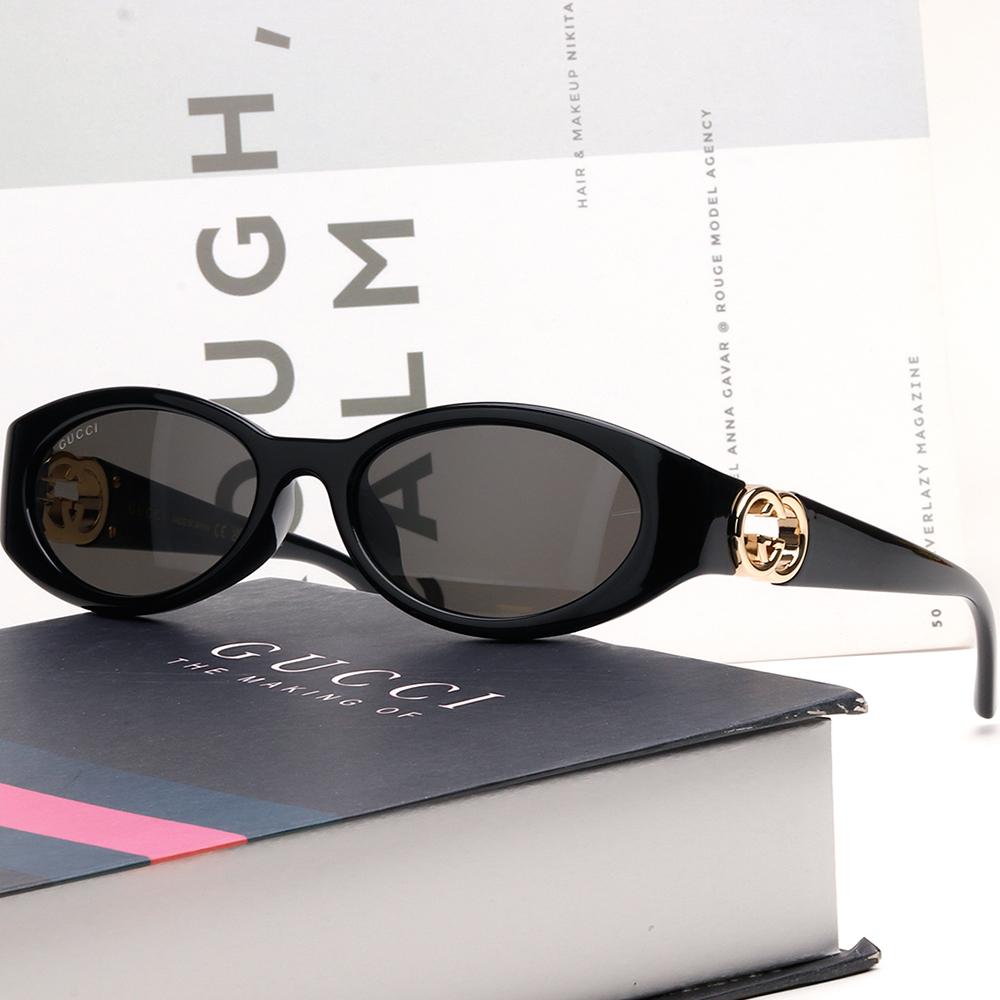 GUCCI Oval Sunglasses Asian Fit Women Acetate Frame GG1662SA 001