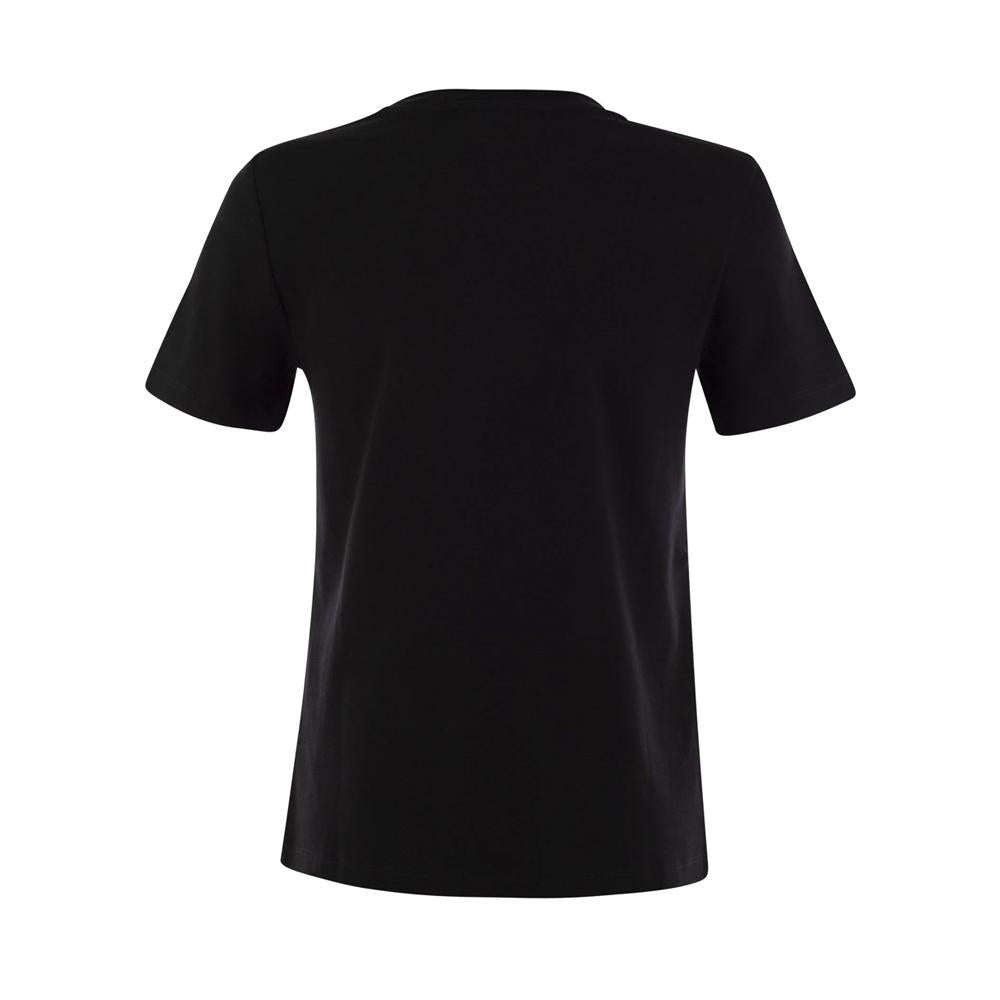 Max Mara MADERA Embroidered Logo Black T-Shirt 2529976011 009