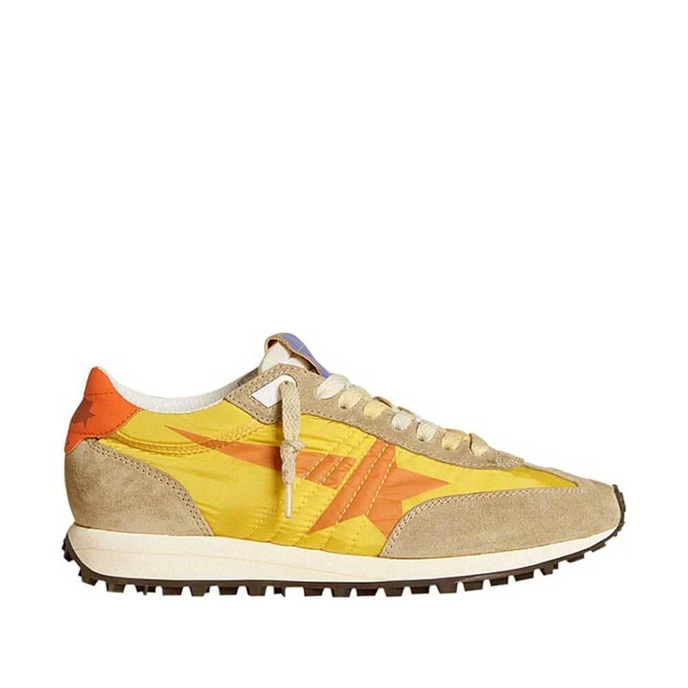 GOLDEN GOOSE Yellow Orange Star Marathon Low-Top Sneakers GMF00683 F005462 82542
