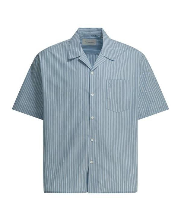 AMI Cotton Short Sleeve Boxy Shirt