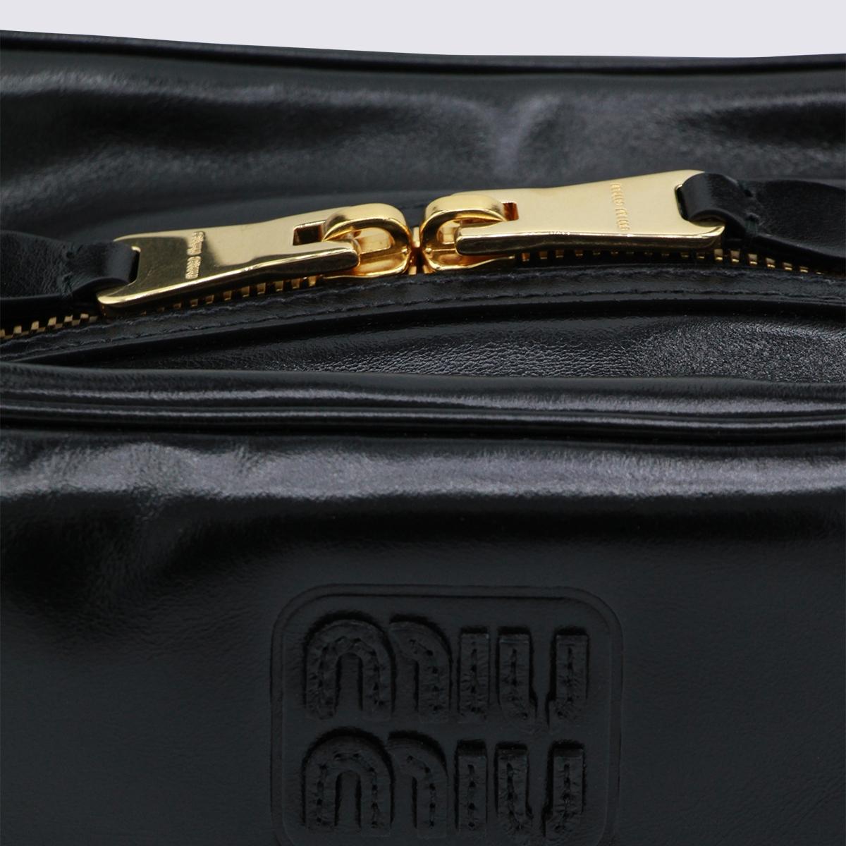 Miu Miu Black Leather Tote Bag