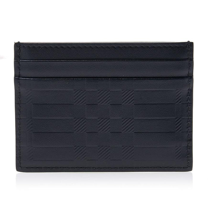 BURBERRY Embossed Check Leather Card Holder 8064466 MS SANDON ESM A1189