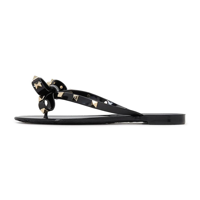 VALENTINO Rockstud Women’s Jelly Thong Sandals Black