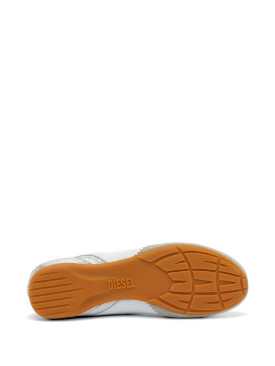 DIESEL Light Grey Leather Ballet Flats