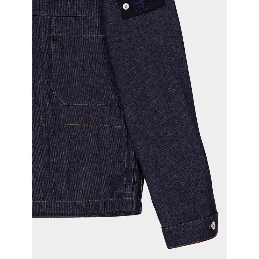 STONE ISLAND Indigo Denim Coach Jacket Men’s
