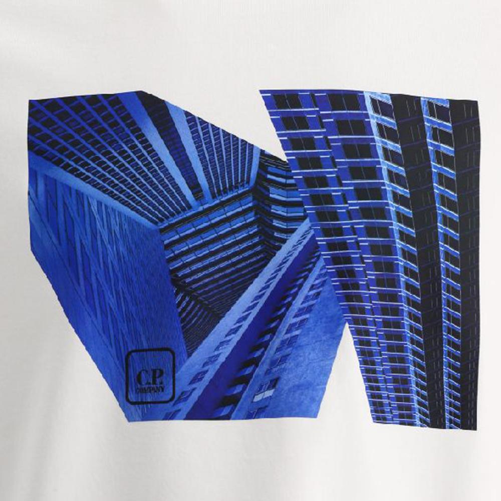 CP Company Merceri zed Jersey Metropolis Series Short Sleeve T-Shirt White