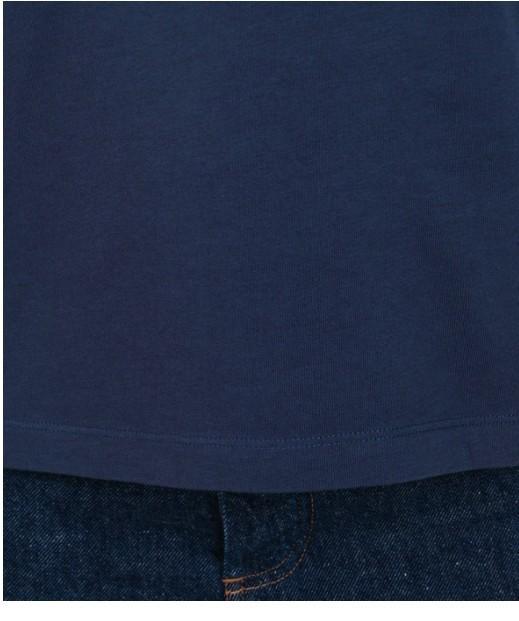 Maison Kitsune Handwriting Logo Navy Women’s Short Sleeve T-Shirt