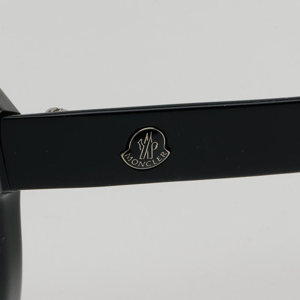 Moncler Black Square Cat Eye Acetate Oversized Eyeglasses Frames ML5155 001