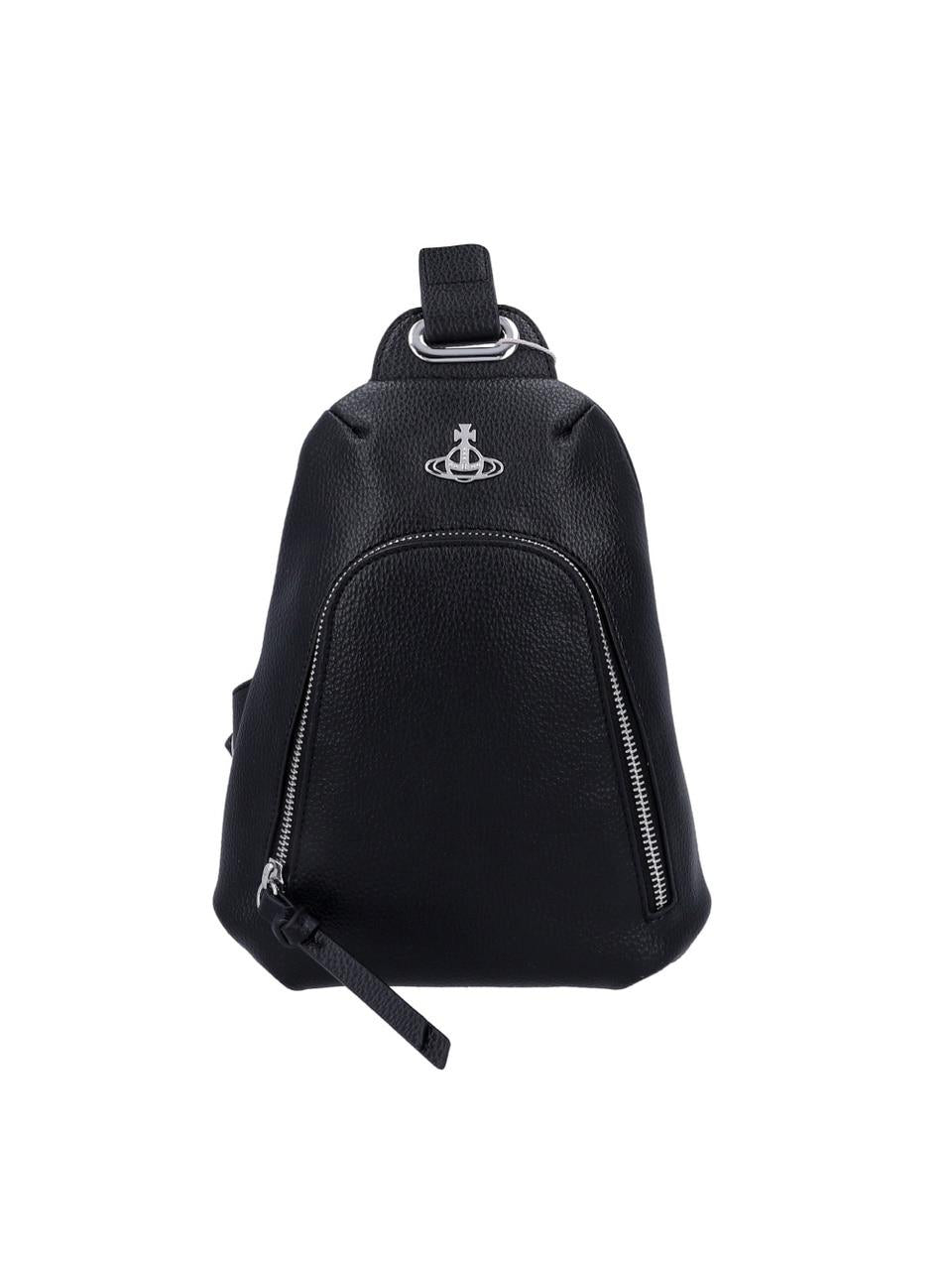 Vivienne Westwood Unisex Black Sling Crossbody Bag