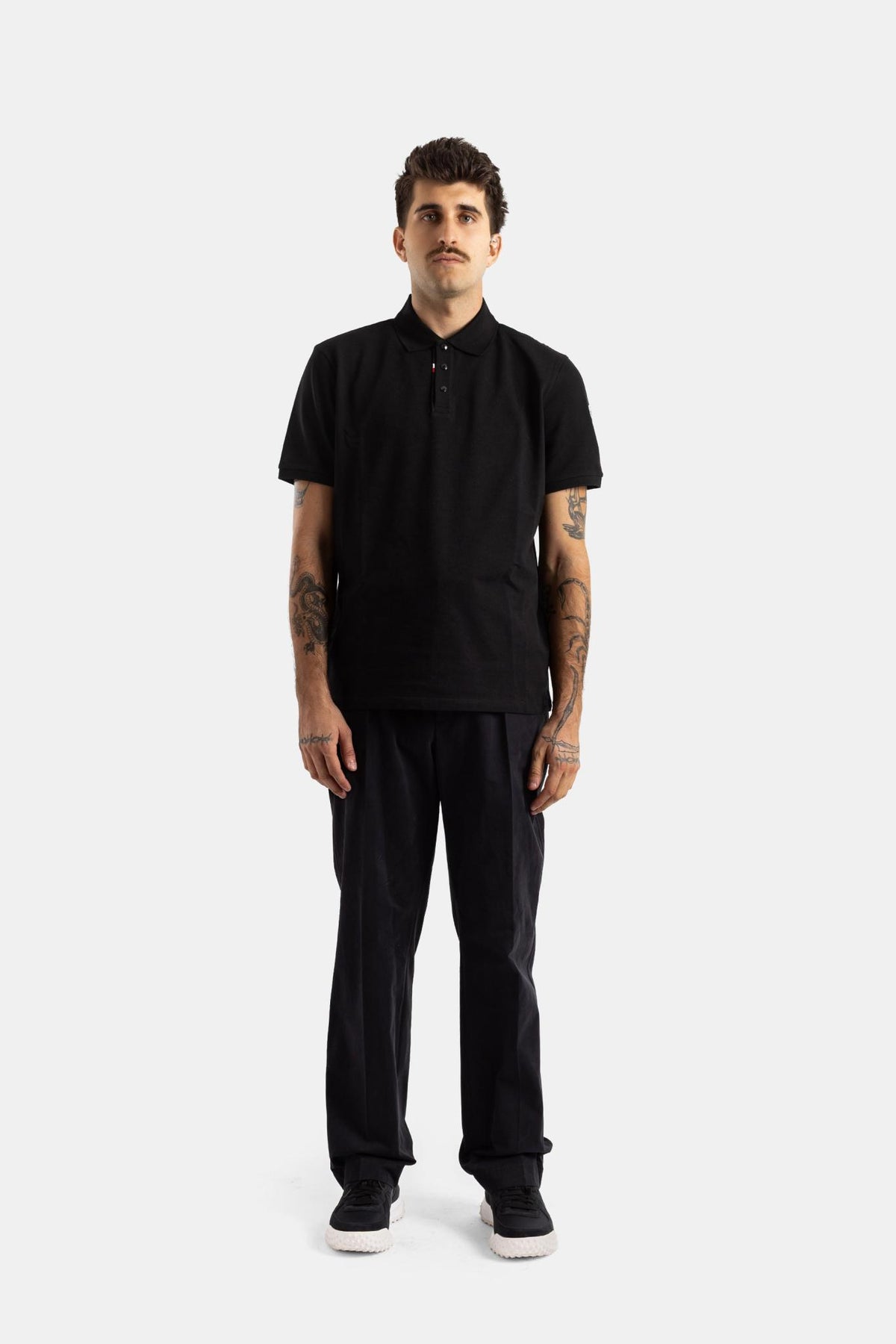 Moncler Cotton Short Sleeve Polo Shirt for Men