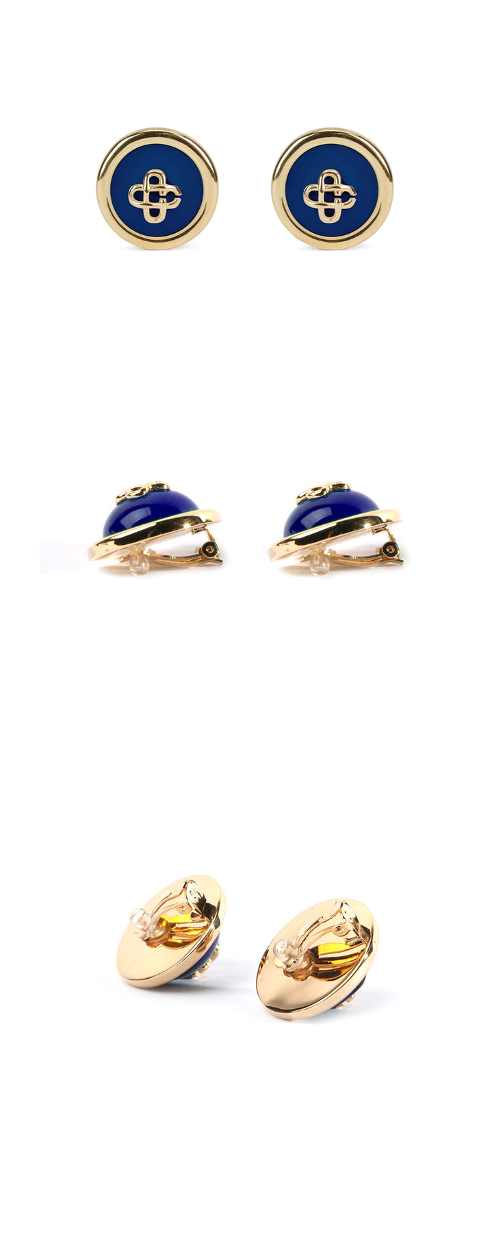 Casablanca Domed Logo Earrings JW 081 03