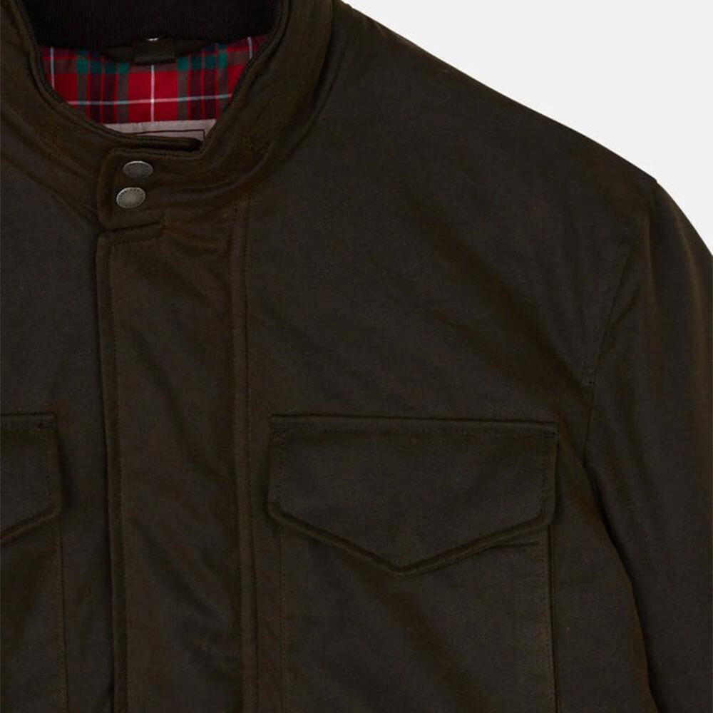BARACUTA Waxed Field Jacket Men’s Cotton Blend Outerwear N BRCPS0978 UT1998 6054