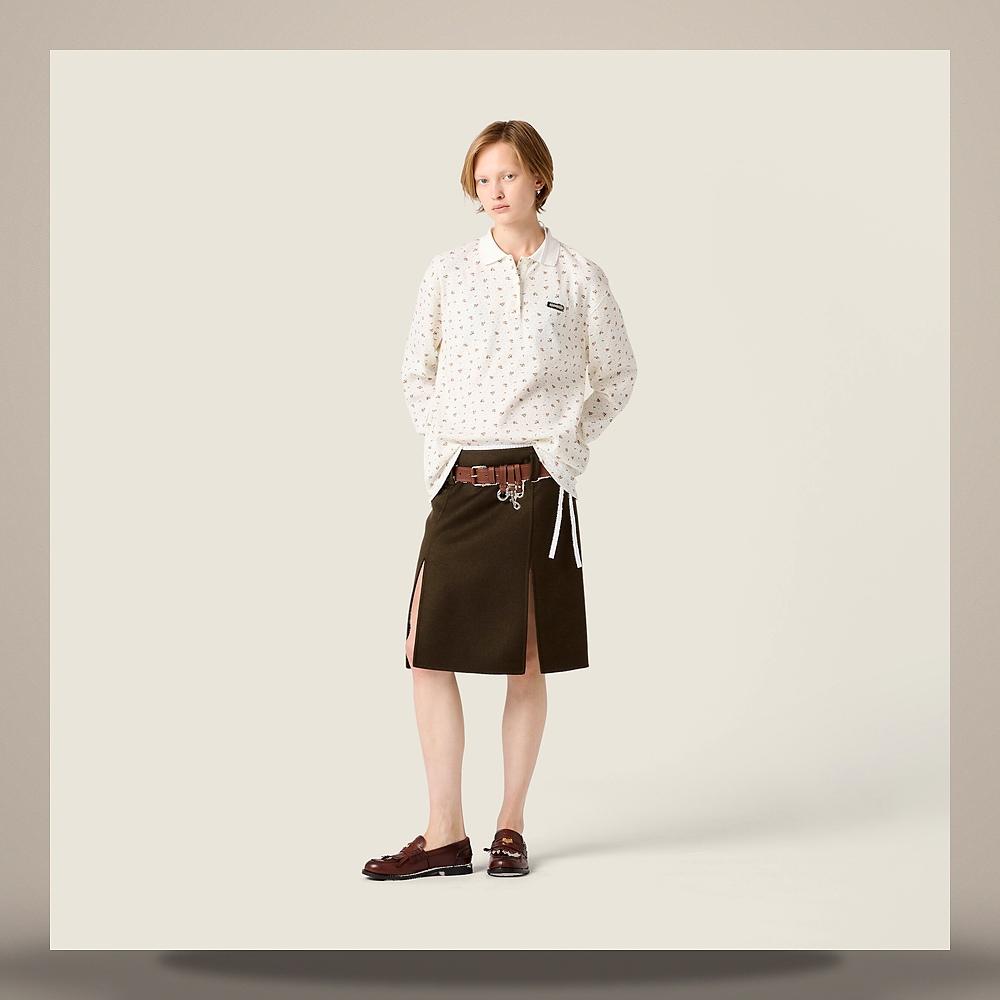 Miu Miu Cotton Polo Shirt MJLA70 6393 F0963